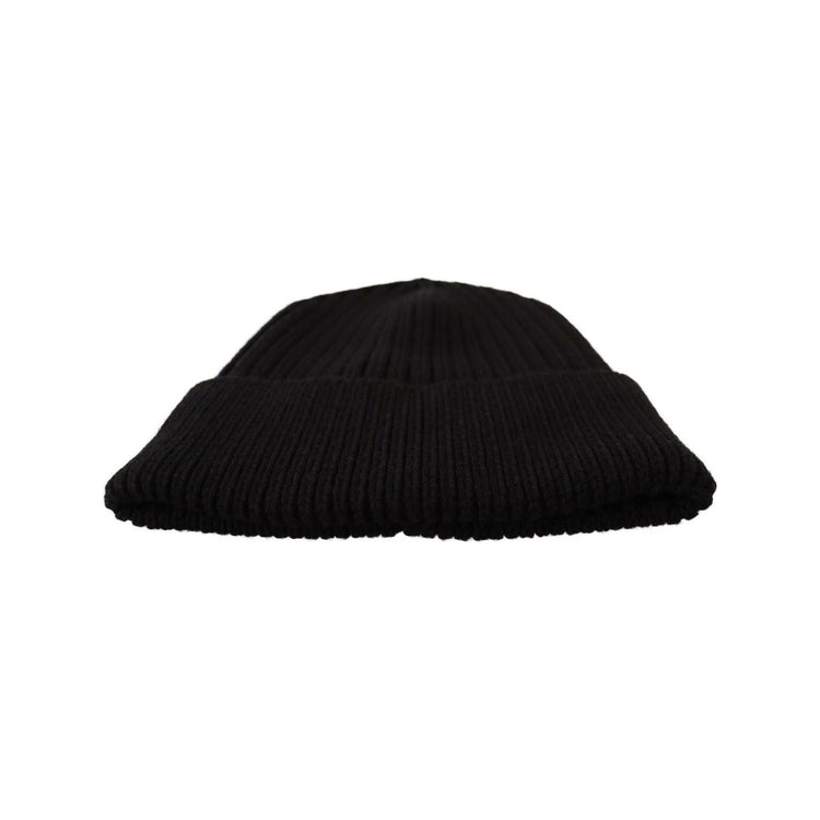 100% Authentic Dolce & Gabbana Cable Knit Beanie Hat with Fleece Liner One Size Women - Magdasmall