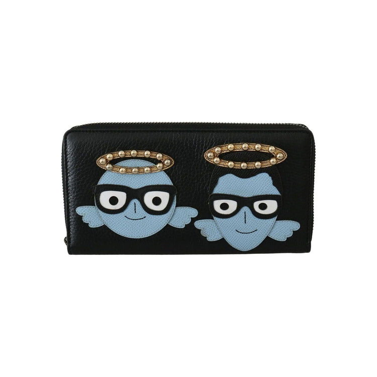 100% Authentic Dolce & Gabbana Leather Wallet with Logo Details One Size Men - Magdasmall