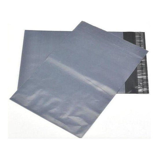 100 Bulk Buy Pack - 600x450 mm LARGE GREY PLASTIC MAILING SATCHEL COURIER BAG SHIPPING POLY POSTAGE POST SELF SEAL - Magdasmall