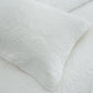 100% Cotton Coverlet Set Damask White Queen - Magdasmall