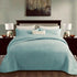 100% Cotton Coverlet Set Floral Turquoise Queen - Magdasmall