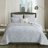 100% Cotton Coverlet Set Majestic White Queen - Magdasmall