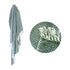 100% Cotton Fringe Throw Rug 125 x 150 cm Chevron Green - Magdasmall