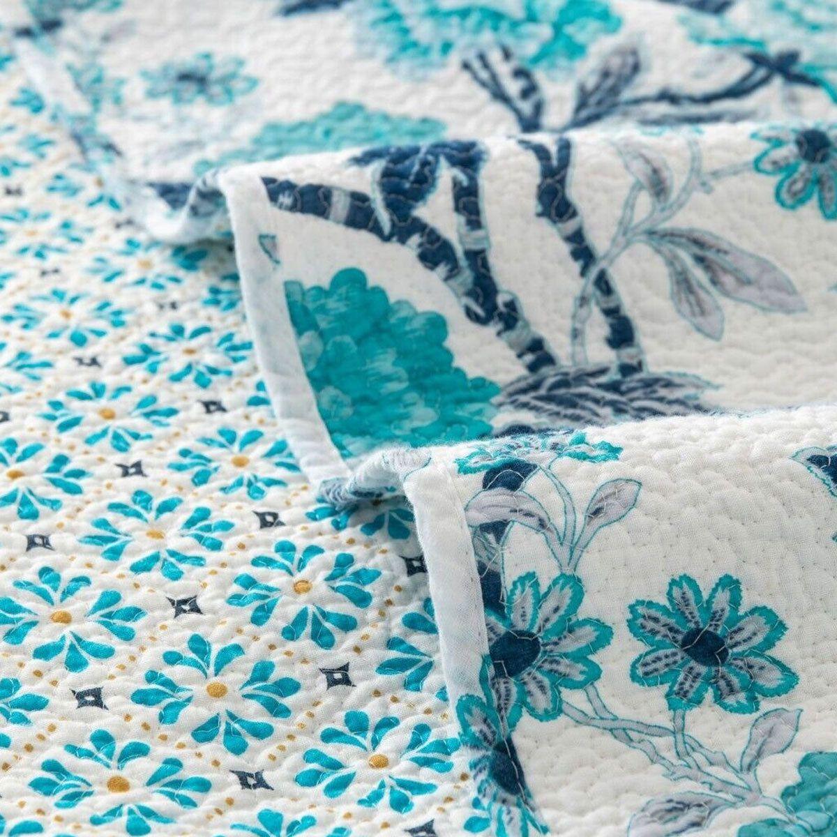 100% Cotton Lightly Quilted Coverlet Set Delta Queen 230 x 250 cm - Magdasmall