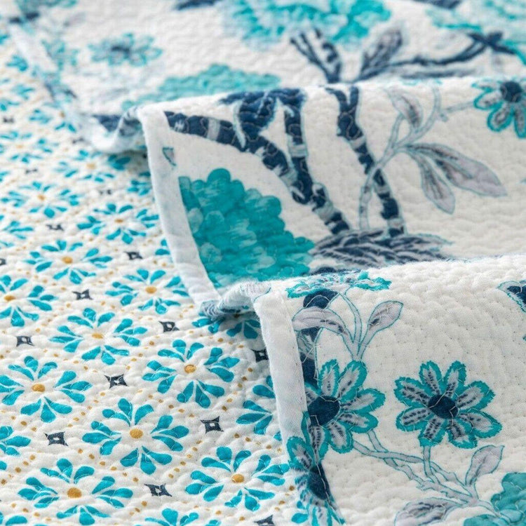 100% Cotton Lightly Quilted Coverlet Set Delta Queen 230 x 250 cm - Magdasmall