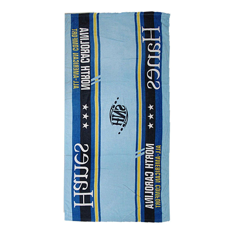 100% Cotton Velour Beach Towel - Hanes Blue - Magdasmall