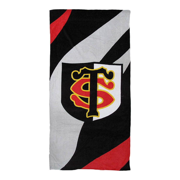 100% Cotton Velour Beach Towel - T S Logo - Magdasmall