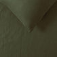 100% Linen Olive Quilt Cover Set Single - Magdasmall