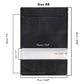 100 Resealable Stand Up Bags 21x17cm - Black Food Packaging Zip Pouch - Magdasmall