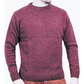 100% SHETLAND WOOL CREW Round Neck Knit JUMPER Pullover Mens Sweater Knitted - Burgundy (97) - S - Magdasmall