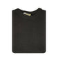 100% SHETLAND WOOL CREW Round Neck Knit JUMPER Pullover Mens Sweater Knitted - Plain Black - 4XL - Magdasmall