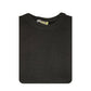 100% SHETLAND WOOL CREW Round Neck Knit JUMPER Pullover Mens Sweater Knitted - Plain Black - L - Magdasmall