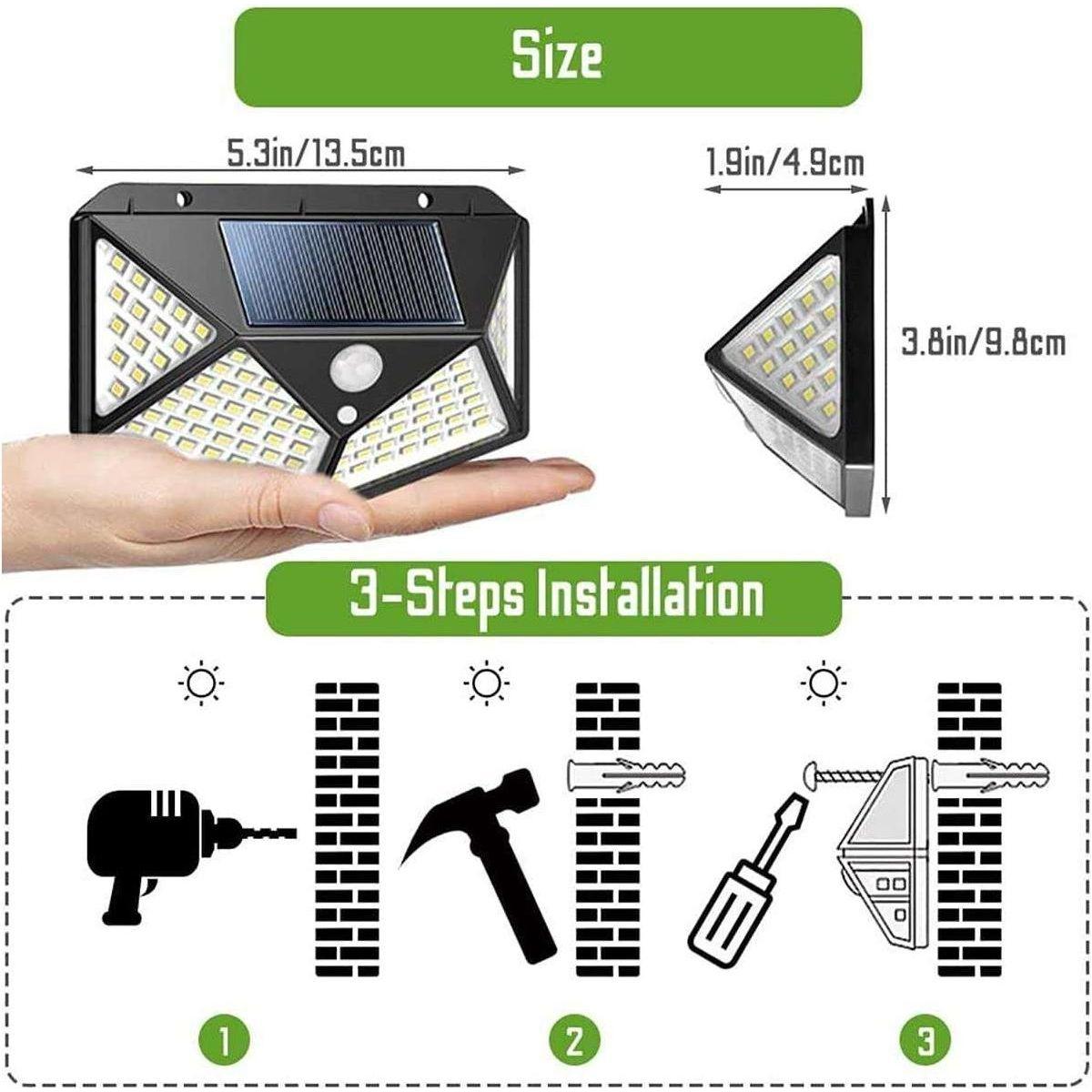 100 Waterproof LED Solar Fairy Light Outdoor with 8 Lighting Modes for Home,Garden and Decoration (4 pack) - Magdasmall
