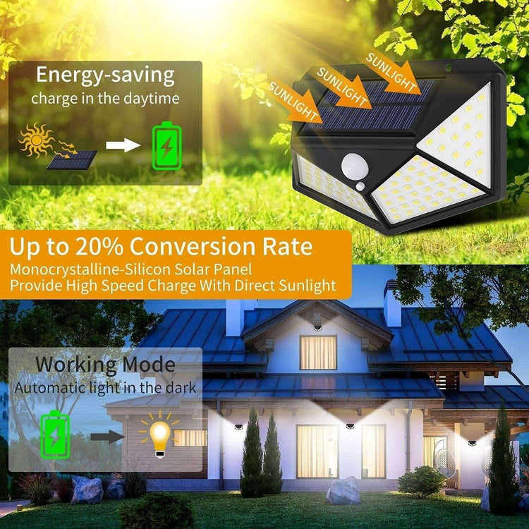 100 Waterproof LED Solar Fairy Light Outdoor with 8 Lighting Modes for Home,Garden and Decoration (4 pack) - Magdasmall