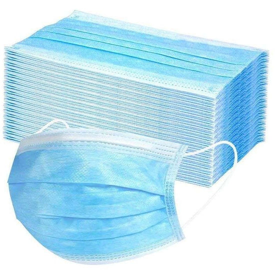 100x Disposable SURGICAL MASKS Face Guard Dust Mouth 3 Ply Air Purifying