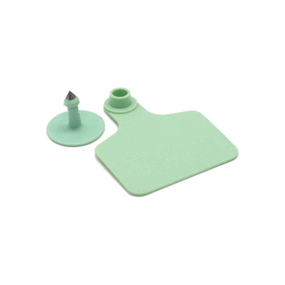 100x Cattle Ear Tags 5x4cm Set - Small Green Blank Sheep Pig Livestock Label - Magdasmall