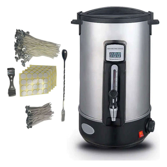 10L Candle Wax Heater With Tap And Accessories - Candle Making Melter Pot - Magdasmall