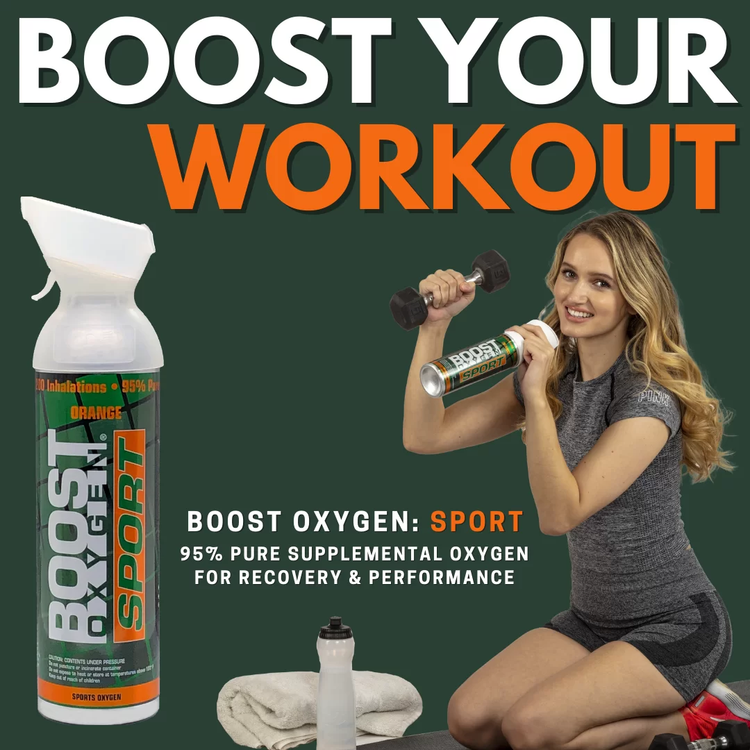 10 Litres of Boost Sport Oxygen in a Can Supplemental - 200 Breath (Large) - 1 Pack - Magdasmall