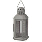 10 Pack of Dark Grey Metal Miners Lantern Summer Wedding Home Party Room Balconey Deck Decoration 21cm Tealight Candle - Magdasmall