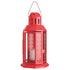 10 Pack of Red Metal Miners Lantern Summer Xmas Wedding Home Party Room Balconey Deck Decoration 21cm Tealight Candle - Magdasmall