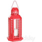 10 Pack of Red Metal Miners Lantern Summer Xmas Wedding Home Party Room Balconey Deck Decoration 21cm Tealight Candle - Magdasmall