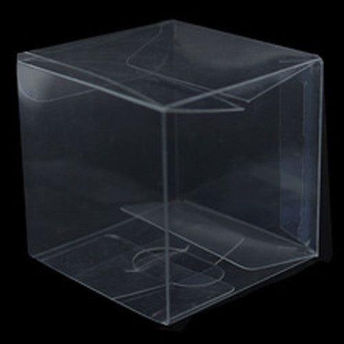 10 Piece Pack -PVC Clear See Through Plastic 15cm Square Cube Box - Large Bomboniere Product Exhibition Gift - Magdasmall