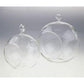 10 x Hanging Clear Glass Ball Tealight Candle Holder  - 8cm Diameter / High - Wedding Globe Decoration Terrarium Succulent Plant Mini Garden Holder Decor Craft Gift - Magdasmall