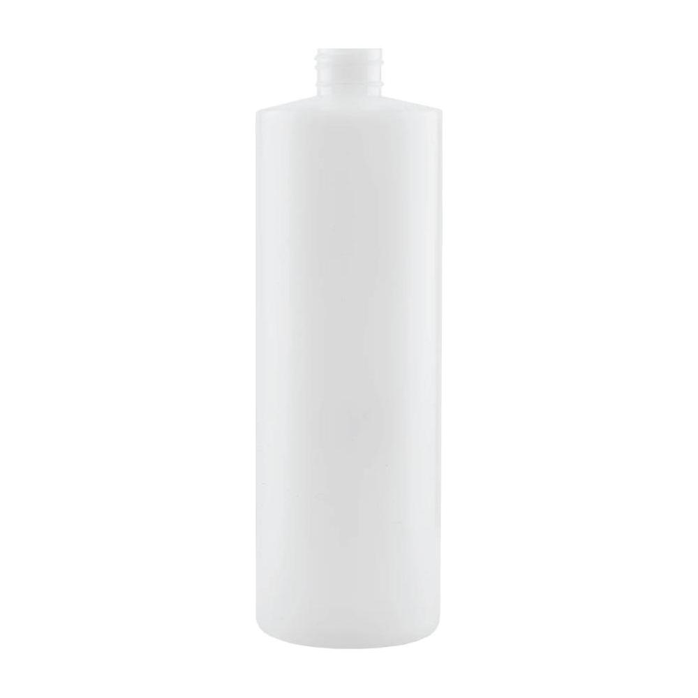 10x 500ml Clear HDPE Round Bottle + 28/410 Caps - Empty Plastic Food Storage - Magdasmall