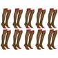 10x Christmas Over The Knee Socks Red Green Xmas Candy Cane Striped Elf Bulk - Magdasmall