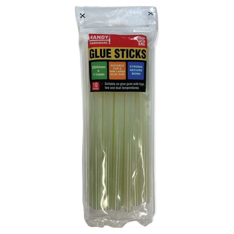 10x Hot Melt Glue Sticks 200mmx11mm Clear 40w Gun Craft Stick Adhesive - Magdasmall