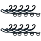 10x Socks Hangers Plastic Sock Hook Retail Display Front Hang Bulk - Black - Magdasmall