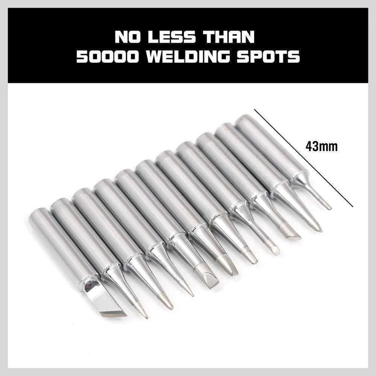 11Pc Soldering Iron Tips Solder Rework Lead Free Hakko Soldering Station AU - Magdasmall