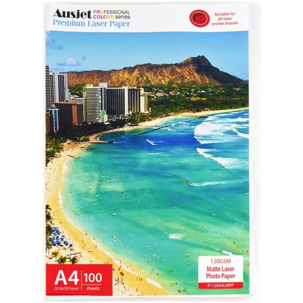 120GM A4 Matte Photo Paper for Laser Printers 100 Sheets - Magdasmall