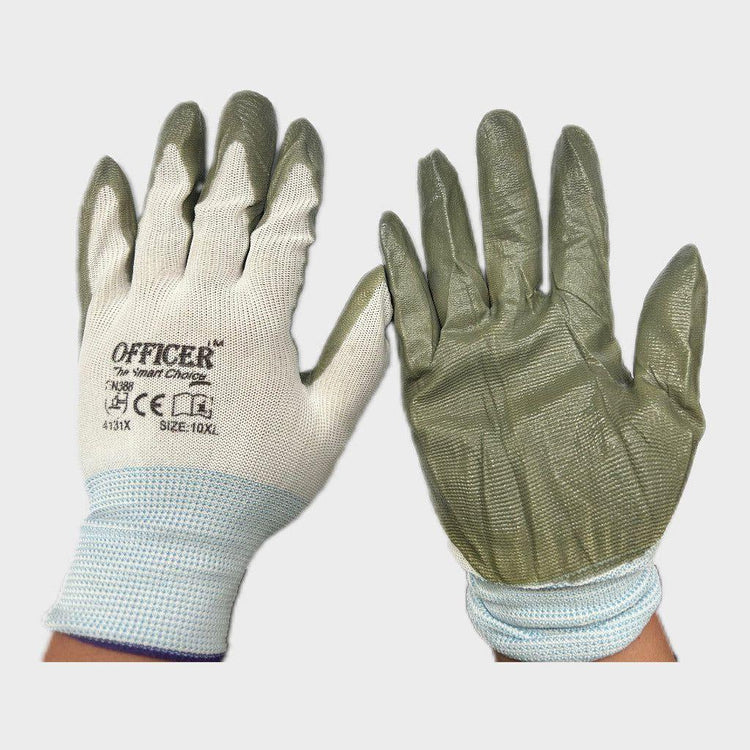 12Pairs Cotton Gloves Work Safety Glove Thick Heavy Seamless Heavy Duty Warehouse - Magdasmall