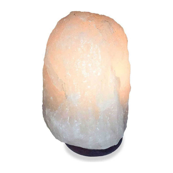 12V 12W 1-2Kg Himalayan White Salt Lamp Crystal Rock Natural Shape Unique Lamps - Magdasmall