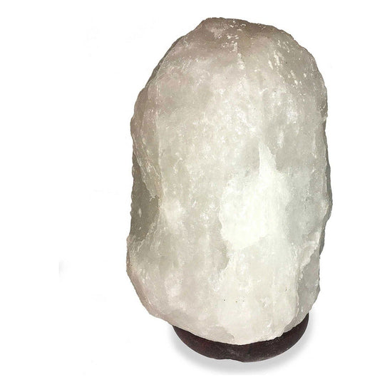 12V 12W 1-2Kg Himalayan White Salt Lamp Crystal Rock Natural Shape Unique Lamps - Magdasmall