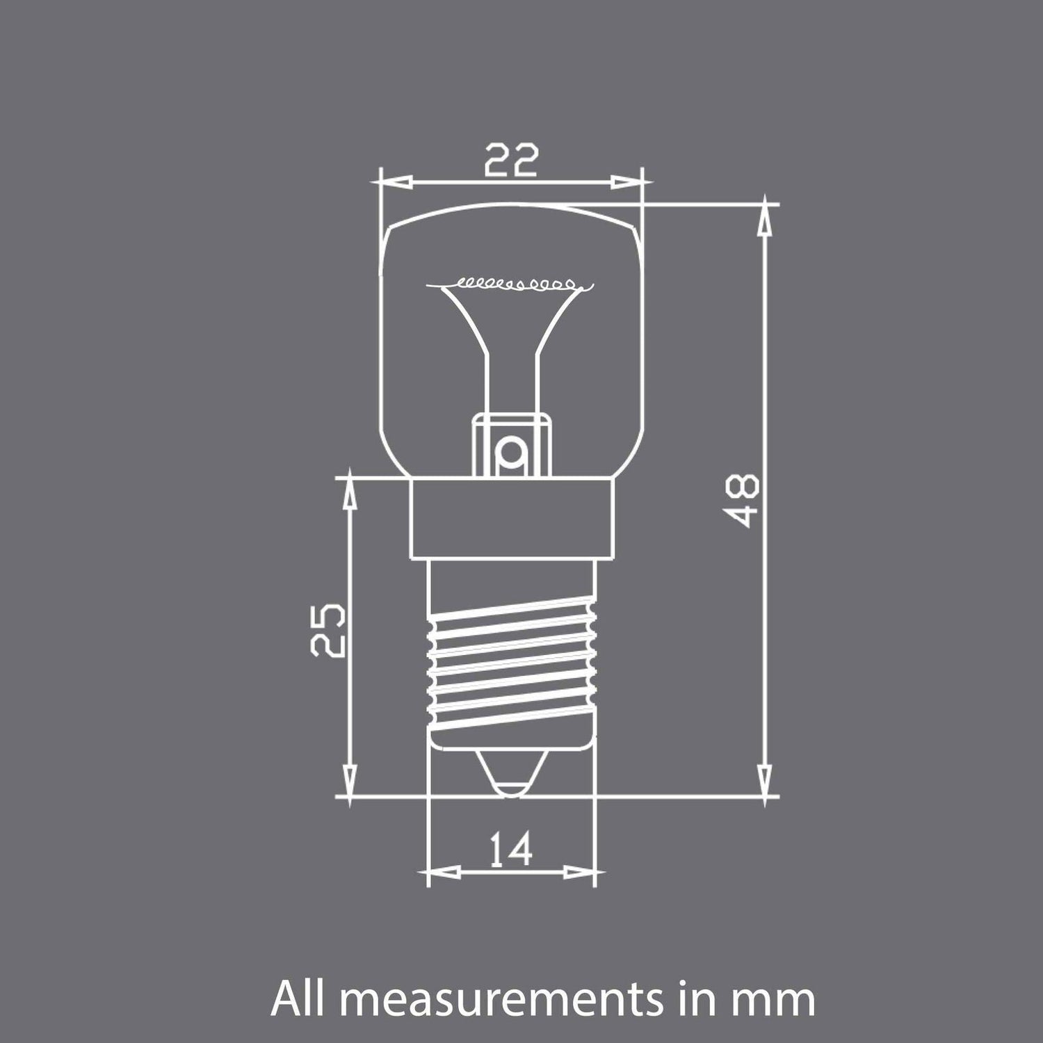 12V 12W E14 Light Bulb Replacement Globe -Himalayan Salt Lamp Switch Accessories - Magdasmall