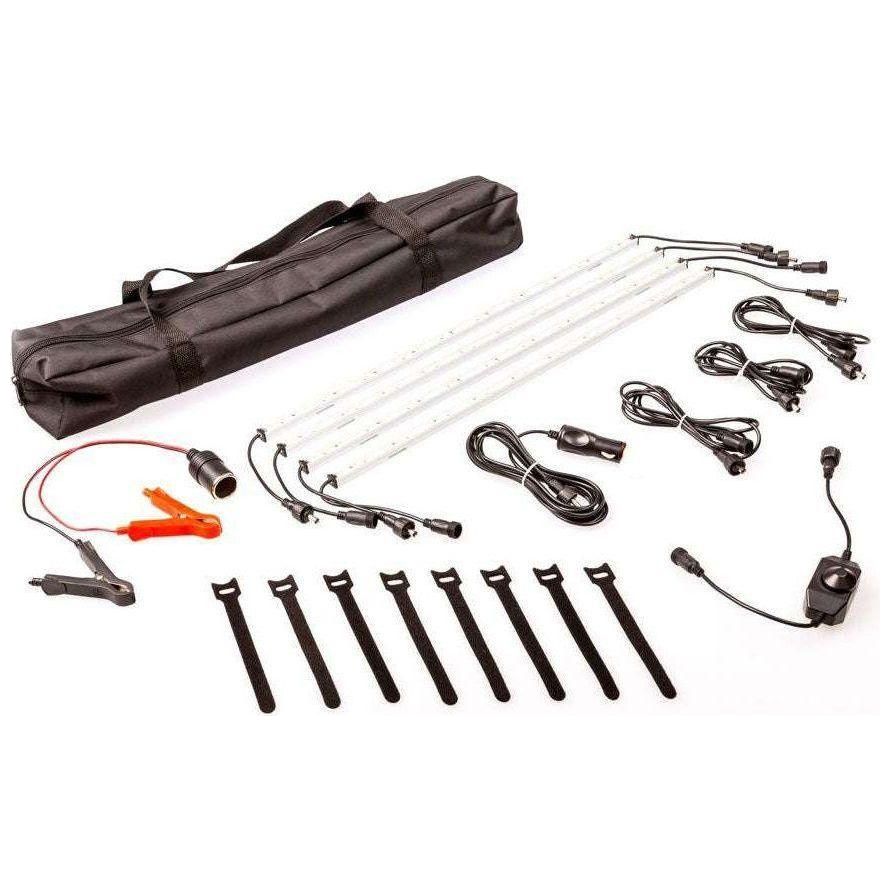 12V Rigid Light Bar LED Strip Camping Waterproof Connector Combo Kit Aluminium - Magdasmall