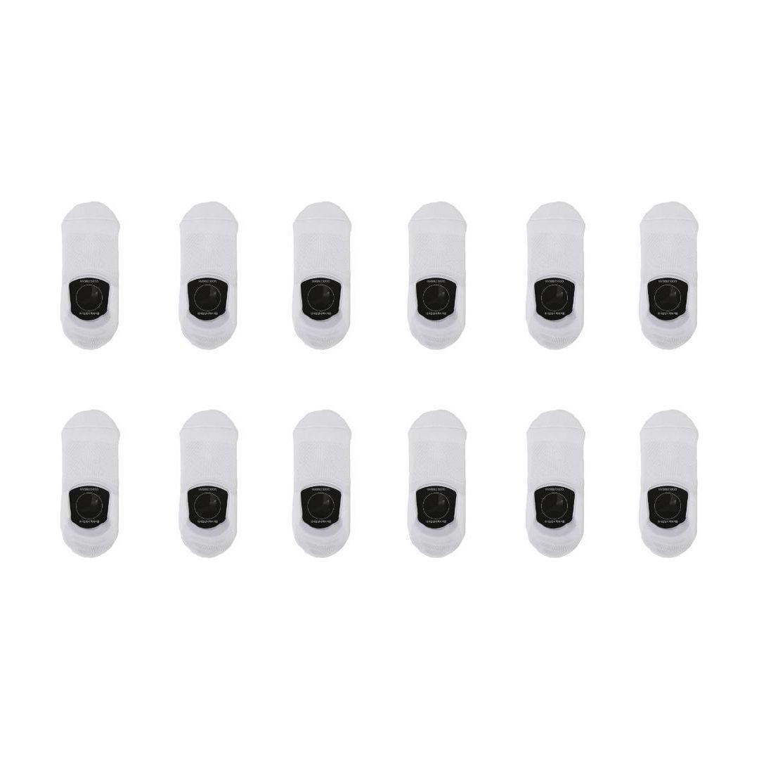 12X Rexy Cushion No Show Ankle Socks Large Non-Slip Breathable WHITE - Magdasmall
