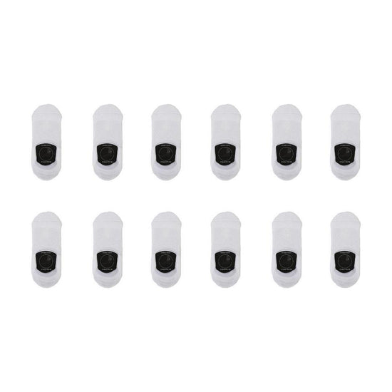 12X Rexy Cushion No Show Ankle Socks Small Non-Slip Breathable WHITE - Magdasmall