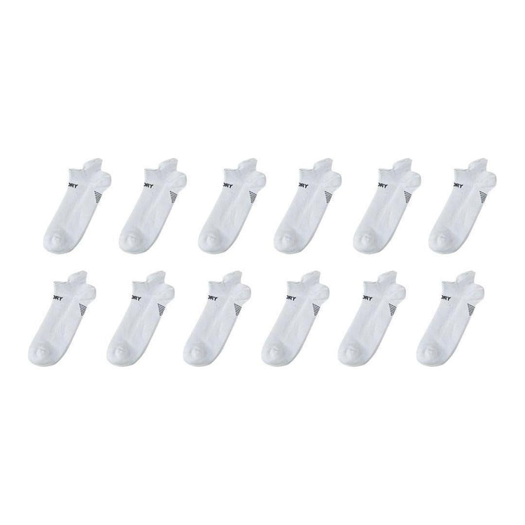 12X Rexy Seamless Sport Sneakers Socks Small Non-Slip Heel Tab WHITE - Magdasmall