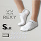 12X Rexy Seamless Sport Sneakers Socks Small Non-Slip Heel Tab WHITE - Magdasmall
