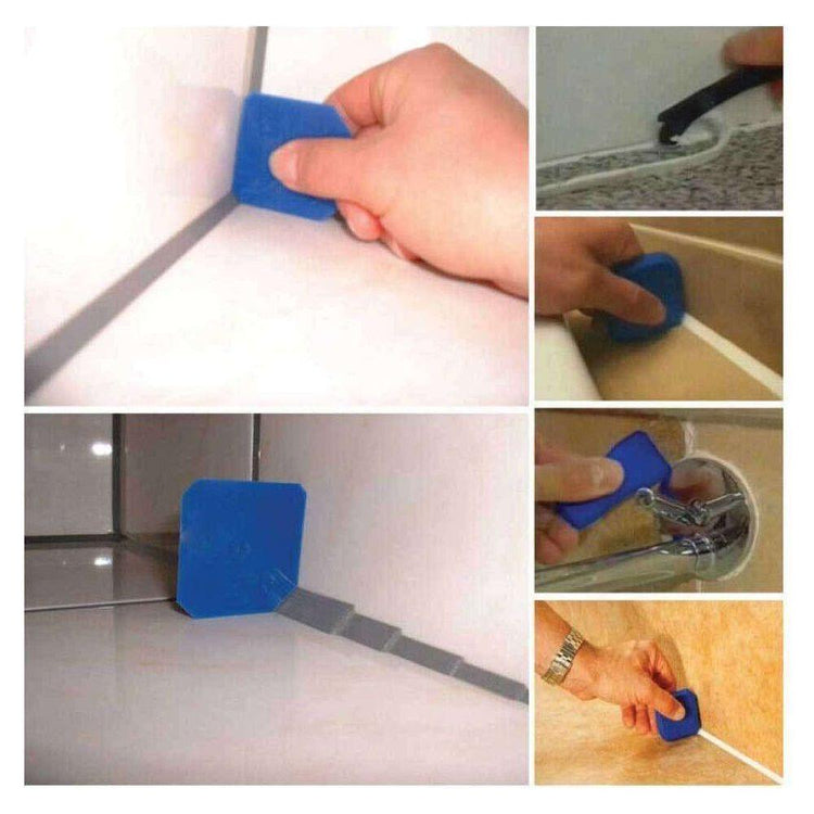 12 Piece Plastic Sealant Scraper Tools Finishing Grout Silicone Caulking Remover - Magdasmall