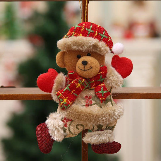 12pcs Dancing pendant bear for Christmas tree - Magdasmall