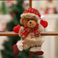 12pcs Dancing pendant bear for Christmas tree - Magdasmall