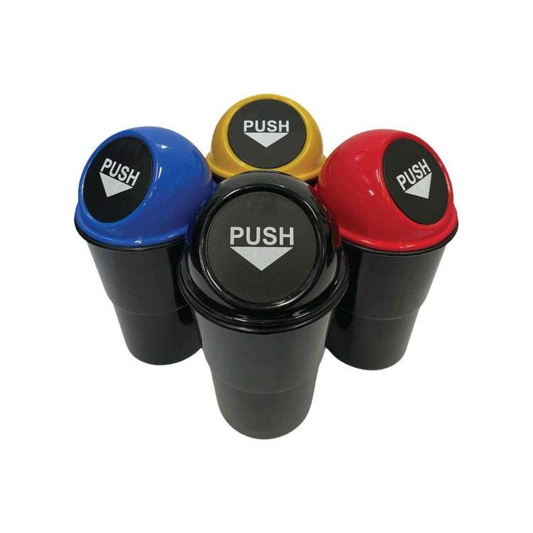 12x 550ml Mini Car Rubbish Bin - Cup Holder Trash Can Coin Ashtray Random Colour - Magdasmall