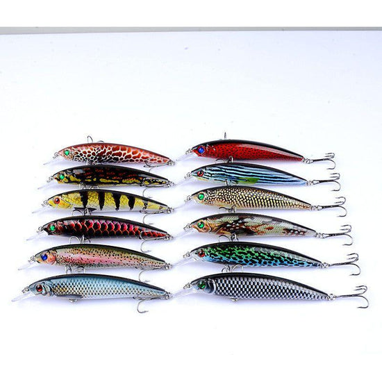 12x Popper Poppers 14cm Fishing Lure Lures Surface Tackle Fresh Saltwater - Magdasmall