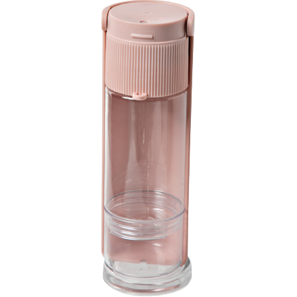 12x Ribbed Portable Pet Bottle in Pink - Magdasmall