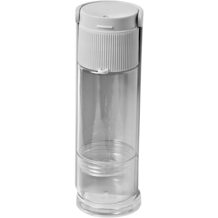 12x Ribbed Portable Pet Bottle in White - Magdasmall