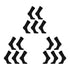 15X Rexy 3D Seamless Crew Socks Medium Slim Breathable BLACK - Magdasmall